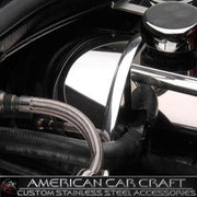 Corvette Brake Booster Cover - Polished Stainless Steel : 1997-2004 C5 & Z06