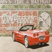 Dana Forrester Corvette Print "One Red Hot Pepper"- Red C5 Convertible