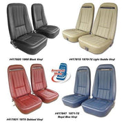 Corvette Vinyl Seat Covers. Black: 1975