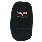 Corvette Center Console Cover - Embroidered Emblem - Seat Armour : 2005-2013 C6, Z06, ZR1, Grand Sport