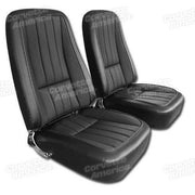 Corvette Leather Seat Covers. Black: 1968