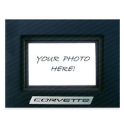 Corvette Photo/Picture Frame w/Brushed Stainless Steel Emblem : 1997-2004 C5