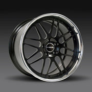 Corvette 3-piece Wheels - ForgeLine Premier Reverse DE3P (Set of 4) : Satin Black Face w/Polished Lip