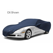 Corvette Car Cover Coverking® - Satin Stretch™ Indoor Custom - Dark Blue : 2010-2013 C6 Grand Sport Convertible