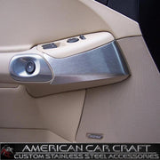 Corvette Knee Guard Trim - Brushed Stainless Steel : 2005-2013 C6