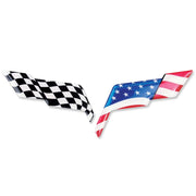 2005-2013 C6 Corvette American Flag Emblem Decal Overlay