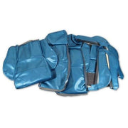Corvette Leather Like Seat Covers. Blue Sport No-Perforations: 1984-1985