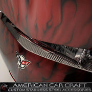 Corvette Nose Cap - Perforated Stainless Steel Cover : 1997-2004 C5 & Z06