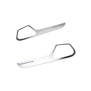 Corvette Door Guards - Brushed Trim with Colored Corvette Inlay : C7 Stingray, Z51