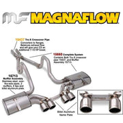 Corvette Exhaust System - Magnaflow with X-Pipe : 1997-2004 C5 & Z06