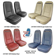 Corvette Vinyl Seat Covers. Gunmetal: 1969