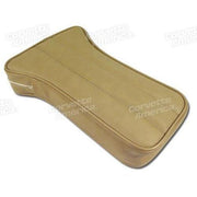 Corvette Center Armrest. Light Saddle Vinyl: 1970-1972