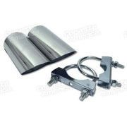 Corvette Exhaust Extensions. Straight W/Angled End: 1974-1982