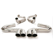 Corvette Exhaust System - B&B Bullet with Quad 4" Round Tips : 1997-2004 C5 & Z06