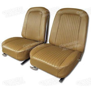 Corvette Leather Seat Covers. Saddle: 1964