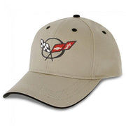 Corvette - Heritage Hat/Cap - Stone - Embroidered : 1997-2004 C5