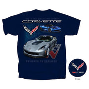 C7 Corvette - Z06 A True World Class Supercar T-shirt : Navy