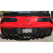 Corvette Flat Rear Tail Light Blackout Lens Kit - Smoked Acrylic - 2Pc. : C7 Stingray, Z51, Z06, Grand Sport