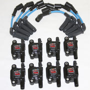 Corvette Plug Wires / High Performance Coil Kit - Granatelli Motorsports 8mm Blue : 2005-2013 LS2,LS3 & LS7
