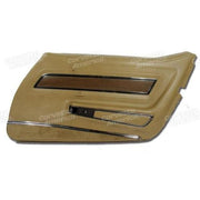 Corvette Door Panel. Medium Saddle Deluxe RH: 1973-1975