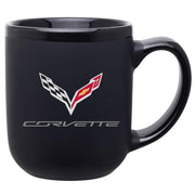 C7 Corvette Modelo Coffee Mug - Black Matte