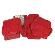 Corvette Leather Seat Covers. Red Standard: 1989-1992