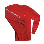 C6 Corvette Long Sleeve Tee Shirt : Red