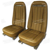 Corvette Vinyl Seat Covers. Dark Saddle: 1970-1972