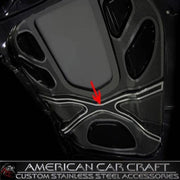 Corvette ZR1 Hood X-Frame Center Brace Cover - Polished Stainless Steel : 2009-2013 ZR1