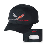 Corvette Logo Flag Hat/Cap - Black : C7 Grand Sport