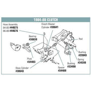 Corvette Clutch Slave Cylinder - Correct: 1989-1990
