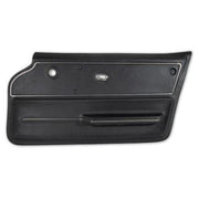 Corvette Door Panel. Black Convertible With Trim RH: 1965-1966