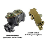 Corvette Master Cylinder with Power Brake Booster - Remanufactured: 1968-1976