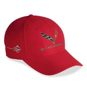 Corvette Embroidered DuPont Performance Cap/Hat - Red : C7 Stingray