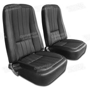 Corvette Vinyl Seat Covers. Black: 1968