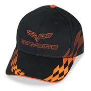 C6 Corvette - Embroidered Bad Vette Hat/Cap : Orange