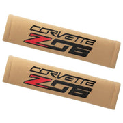 Corvette Seatbelt Harness Pads - Embroidered : C7 Z06
