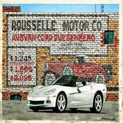 Dana Forrester Corvette Print "Dual Dusie" - White C6 Convertible